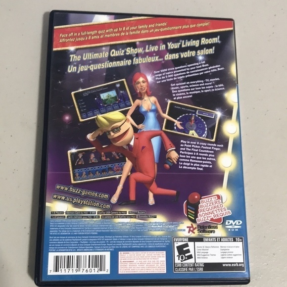 BUZZ The Mega Quiz Playstation 2 PS2 Game Complete - Picture 2 of 4
